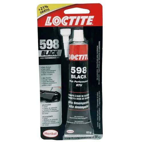 Imagem de Cola silicone preto alta performance 85g - loctite 598