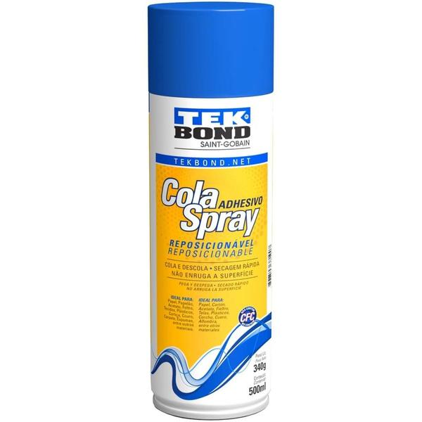 Imagem de Cola Spray Reposicionável 500ml - 21593006200 - TEKBOND