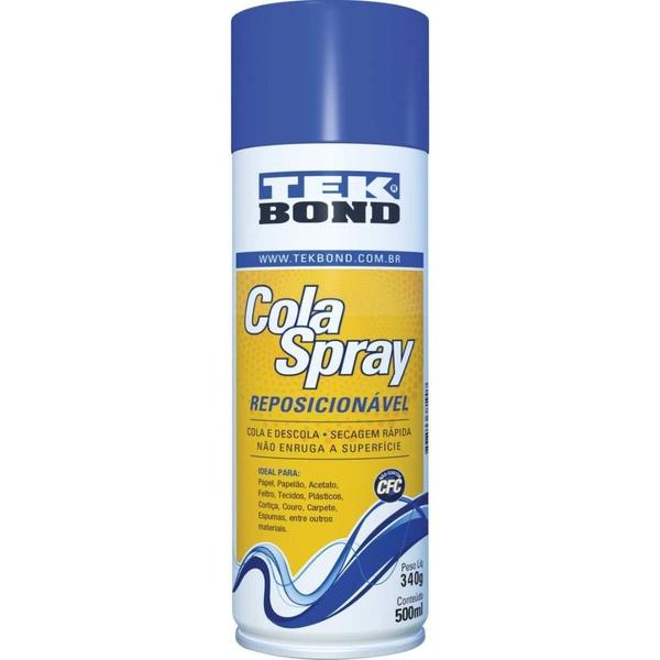 Imagem de Cola Spray Tek Bond Reposicionável 340 g