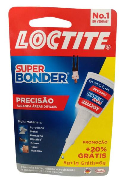 Imagem de Cola Super Bonder 5g Loctite Precisão Forte