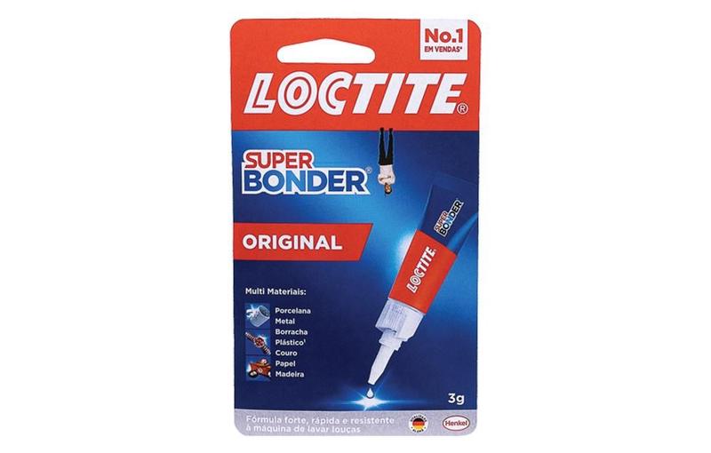 Imagem de Cola super bonder loctite original multiuso instantânea 3g 24 unidades