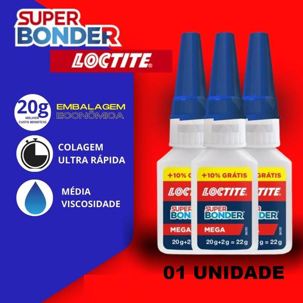 Imagem de Cola Super Bonder Ultra Forte Multiuso 20g Cola Liquida 20G