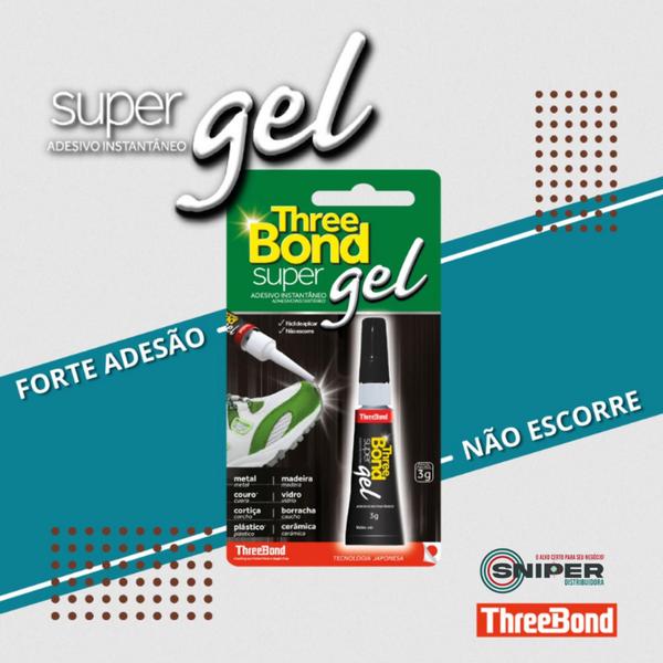 Imagem de Cola Super Gel Threebond Fixação Extra Forte para Tênis e Calçados