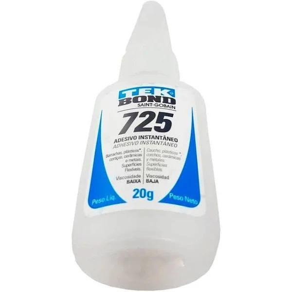 Cola Tek Bond Instantânea 725 20g Alta Resistência Cola Tudo Unhas Madeira Plástico Artesanato Multiuso Geral - TEKBOND Imagem de Cola Tek Bond Instantânea 725 20g Alta Resistência Cola Tudo Unhas Madeira Plástico Artesanato Multiuso Geral