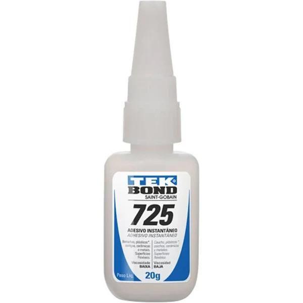 Cola Tek Bond Instantânea 725 20g Alta Resistência Cola Tudo Unhas Madeira Plástico Artesanato Multiuso Geral - TEKBOND Imagem de Cola Tek Bond Instantânea 725 20g Alta Resistência Cola Tudo Unhas Madeira Plástico Artesanato Multiuso Geral