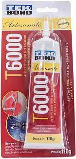 Imagem de Cola Tek Bond T6000 Permanente Artesanato Bijuteria Tecidos 110g