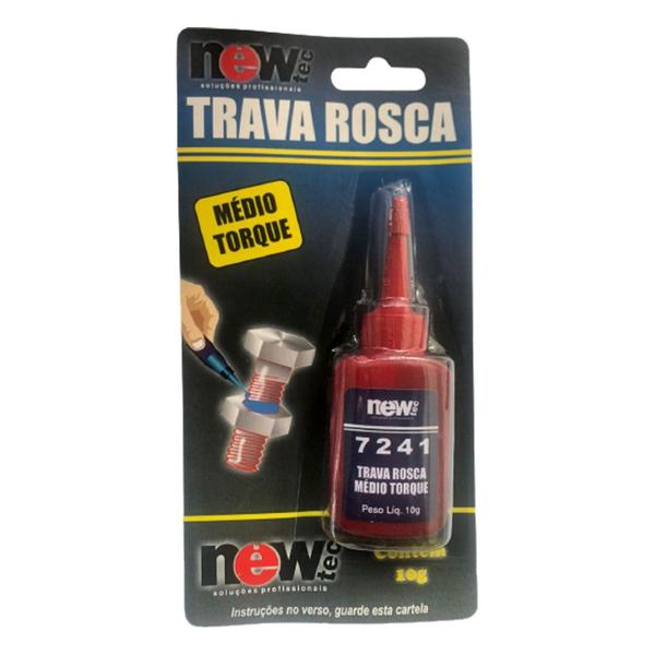 Imagem de Cola Trava Parafusos Roscas Torque Médio Newtec 10g