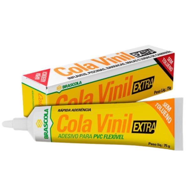 Imagem de Cola Vinil Extra P/ Reparo De Piscina Lona Barraca Toldo 75g