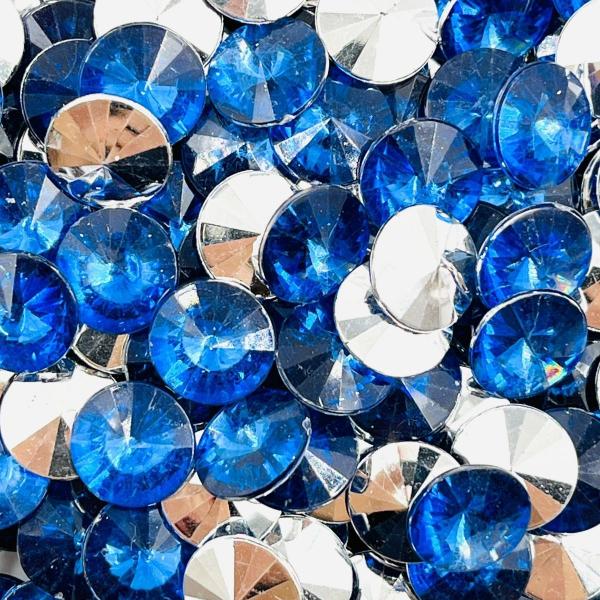 Imagem de Colagem Chaton Diamante Azul Transparente 11mm 10pçs 4g