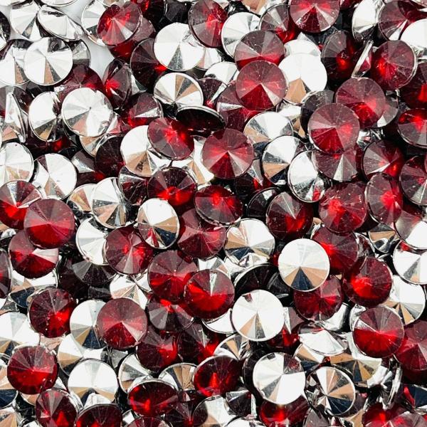 Imagem de Colagem Chaton Diamante Vermelho Transparente 7mm 150pçs 15g