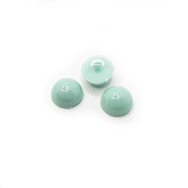 Imagem de Colagem Meia Pérola  Plástico Verde Tiffany 8mm 10pçs 4g