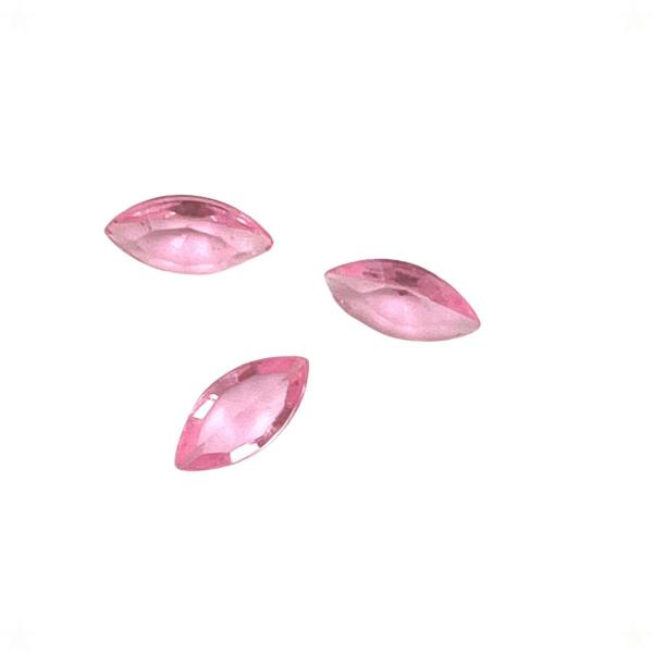 Imagem de Colagem Navete Strass Rosa 4x8mm Transparente 300pçs 12g