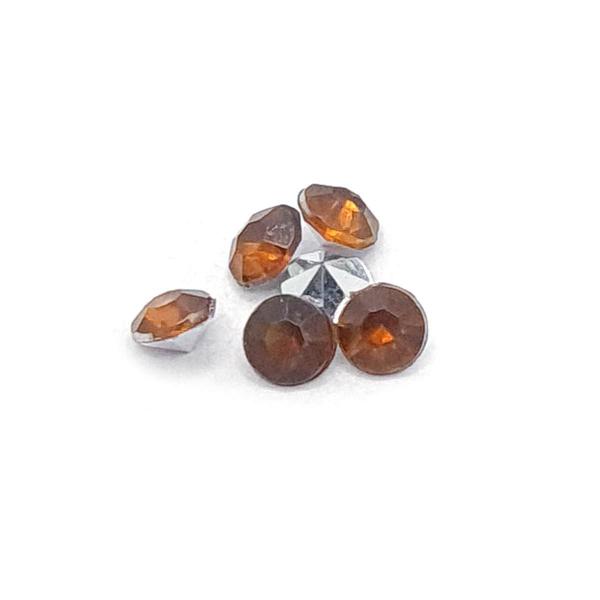 Colagem Redondo Strass Acrílico Marrom Transparente 3mm 3000pçs 30g - Macall Imagem de Colagem Redondo Strass Acrílico Marrom Transparente 3mm 3000pçs 30g