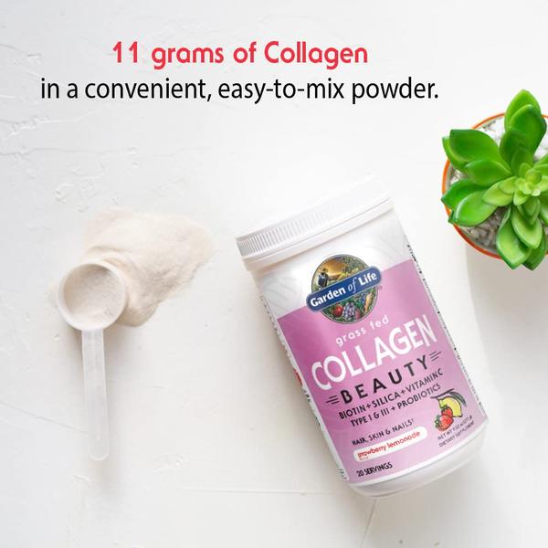 Imagem de Colágeno Beauty Powder Garden of Life Morango - 20 Porções