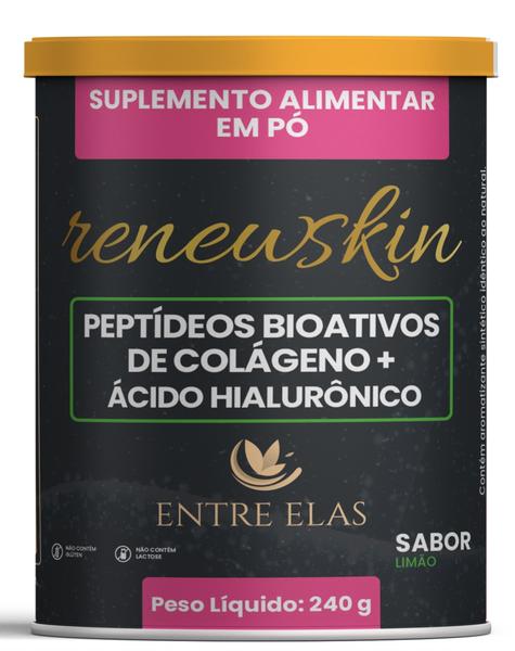 Imagem de Colágeno Com Peptídeos Bioativos + Ácido Hialurônico e Biotina - RenewSkin - 240g - Entre Elas