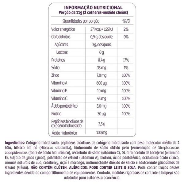 Imagem de Colágeno Duo Balance(Verisol e Ácido Hialurônico) Sabor Hibiscus e Frutas Roxas de 330g-Sanavita