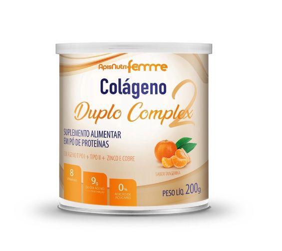 Imagem de Colágeno Duplo Complex Tipo 2 + Tipo 1 (200g) - Apisnutri