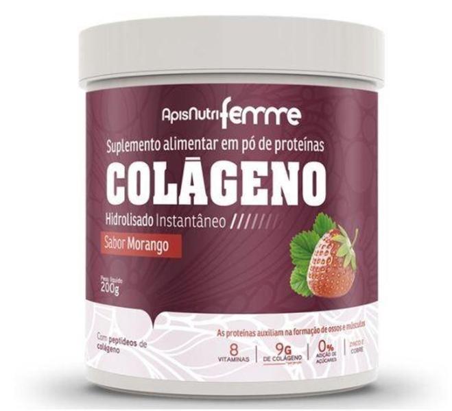 Imagem de Colágeno Hidrolisado Beauty Complex (200g) - Sabor: Morango - Apisnutri