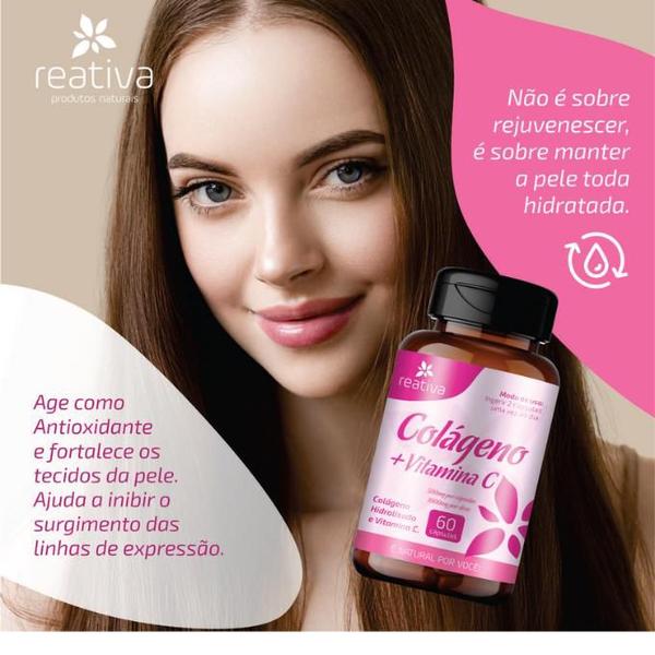 Imagem de Colágeno Hidrolisado com Vitamina C 60 caps Reativa