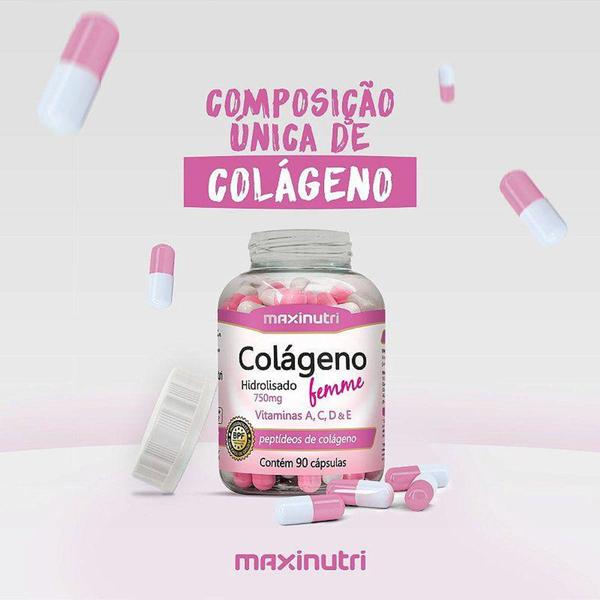 Imagem de Colágeno Hidrolisado Femme - 90 cápsulas - Maxinutri