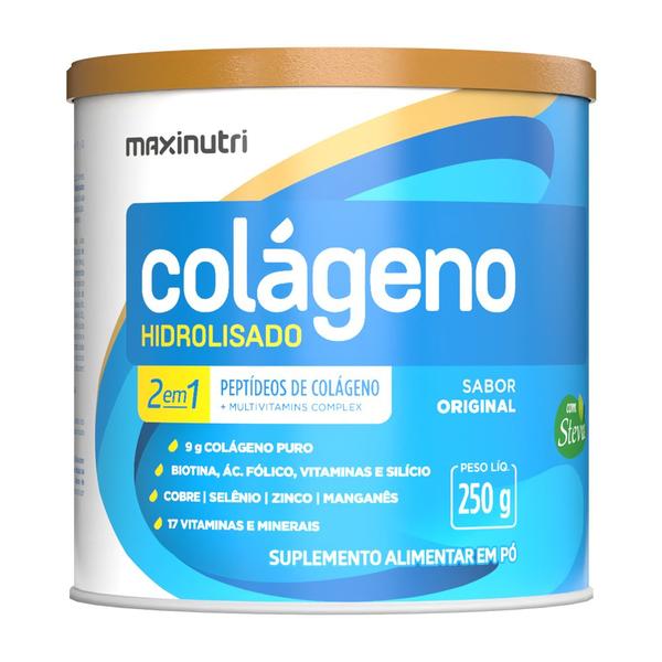 Imagem de Colageno Hidrolisado Sabor Original Lata 250g Maxinutri