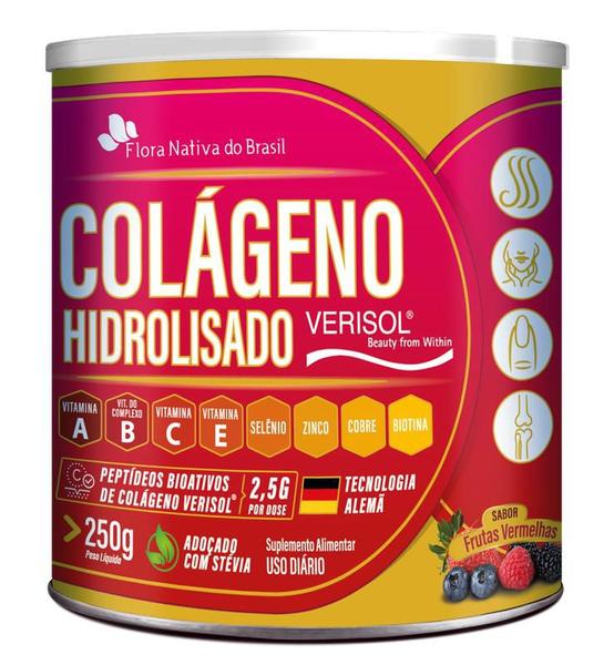 Imagem de Colágeno Hidrolisado Verisol (Frutas Vermelhas) 220gr Flora Nativa