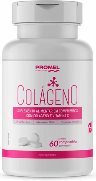 Imagem de Colágeno Hidrolisado + Vitamina C 60 Comp De 1000mg Promel