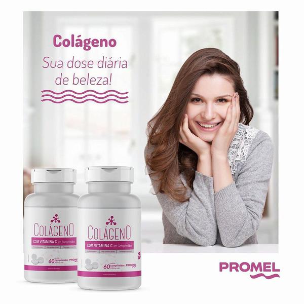 Imagem de Colágeno Hidrolisado + Vitamina C 60 Compri de 1000mg Promel