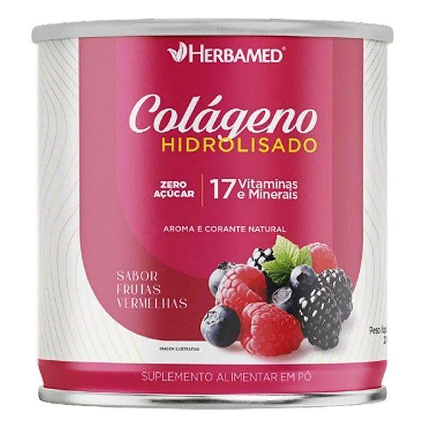 Imagem de Colageno Hidrolisado Zero Açucar Frutas Vermelhas com 200g - Herbamed