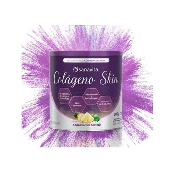 Imagem de Colageno skin - abacaxi c/hortela - lata 300g - sanavita