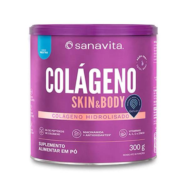 Imagem de Colageno Skin and Body Lata 300g Neutro Sanavita