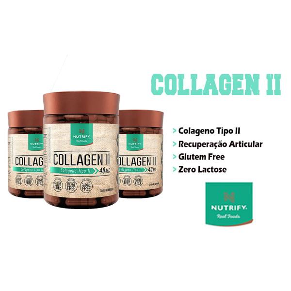 Imagem de Colágeno Tipo 2 40mg Collagen 2 para articulações - Nutrify