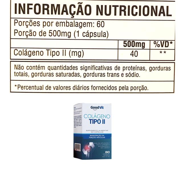 Imagem de Colageno Tipo 2 60 Capsulas - Good Vit