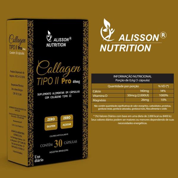 Imagem de Colágeno Tipo 2 Collagen Pró 2x30caps - Alisson Nutrition