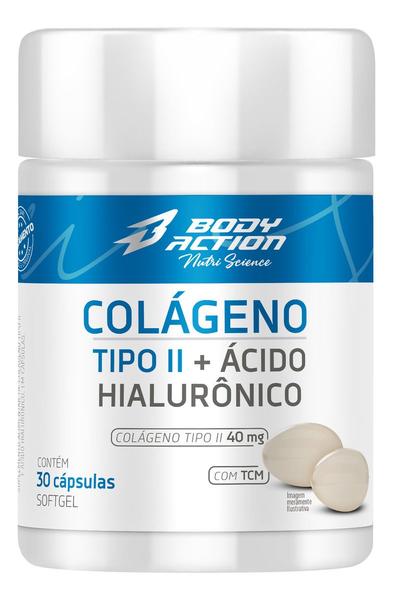 Imagem de Colágeno Tipo 2 Com Ácido Hialurônico 30 Caps Bodyaction