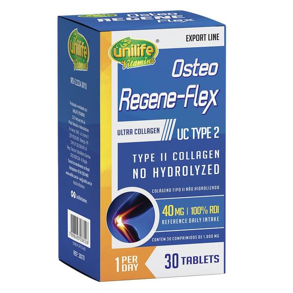 Imagem de Colágeno Tipo 2 - Osteo Regene-flex (1000mg) 30 Cápsulas - Unilife