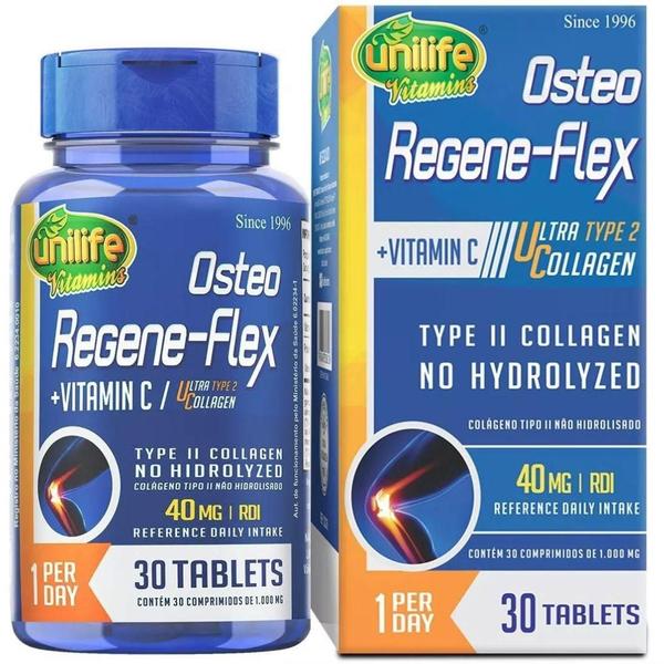 Imagem de Colágeno Tipo 2 Osteo Regeneflex 30 Comp. De 1000Mg 3 Und