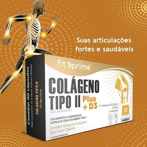 Imagem de Colágeno Tipo 2 Plus + Vitamina D3 40Mg 120Cps Fitoprime