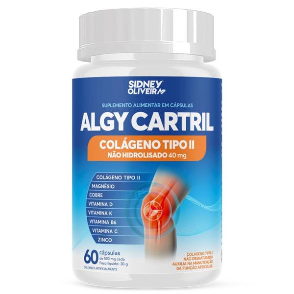 Imagem de Colágeno tipo ii + vitaminas algy cartril 60 cápsulas sidney oliveira