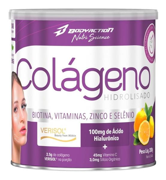 Imagem de Colágeno Verisol Ácido Hialurônico Biotina 200g Bodyaction