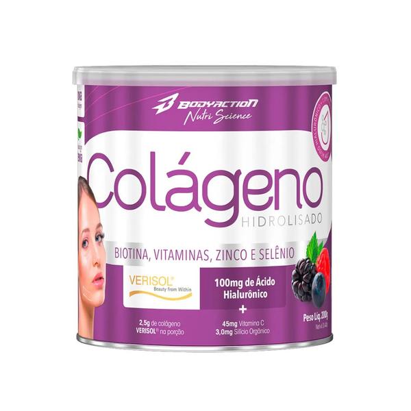 Imagem de Colageno verisol + acido hialuronico bodyaction 200g - frutas vermelhas