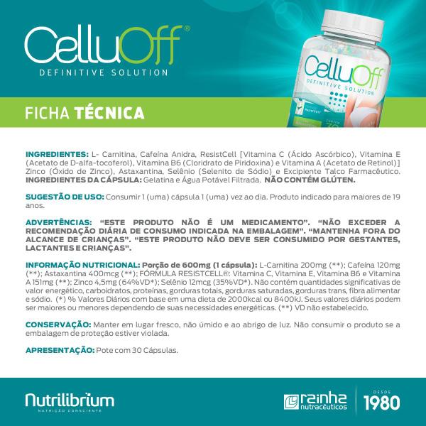 Imagem de Colágeno Verisol Ácido Hialurônico + Celluoff 30 Caps Nutrilibrium