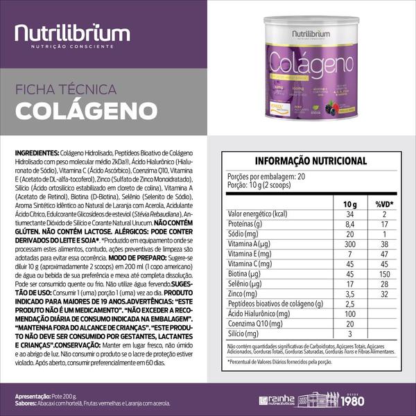 Imagem de Colágeno Verisol Ácido Hialurônico + Celluoff 30 Caps Nutrilibrium