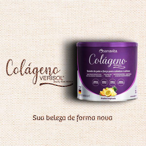 Imagem de Colágeno Verisol - Frutas Tropicais - Lata 150g - Sanavita