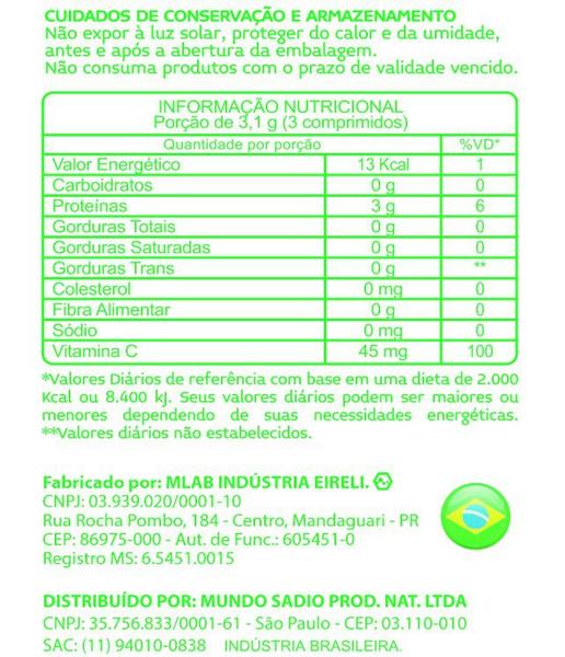 Imagem de Colágeno + vitamina c 120 comprimidos - mundo sadio