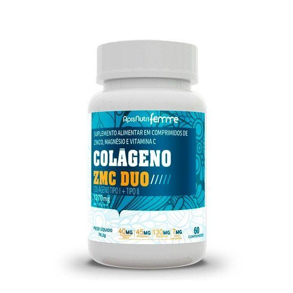 Imagem de Colágeno ZMC DUO Tipo I + Tipo II - 1270mg (60 caps) - Padrão: Único