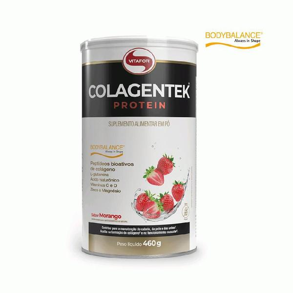 Imagem de Colagentek Protein (460g) - Sabor: Morango