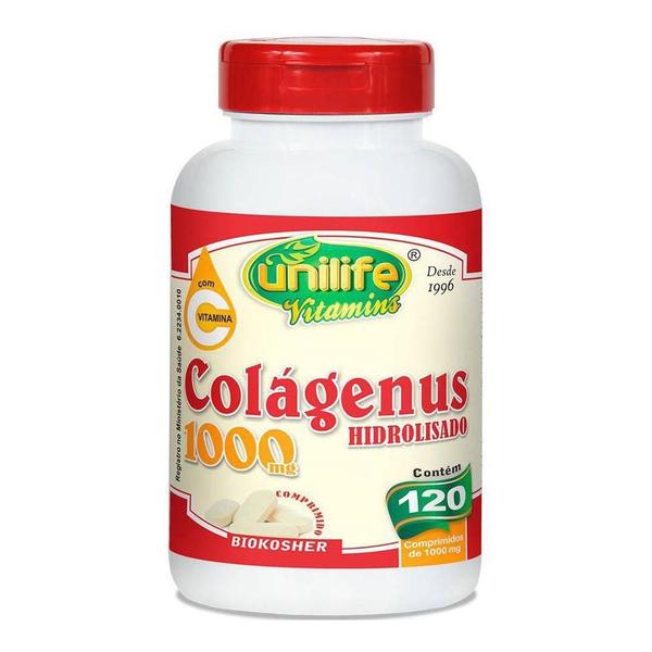 Imagem de Colágenus Colágeno Hidrolisado 1000mg + Vit. C 120 comp. - Unilife