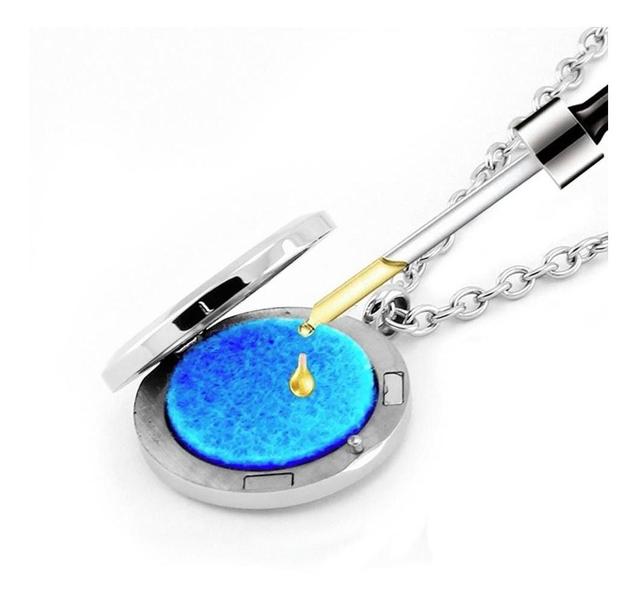 Colar Aroma terapia Difusor Para Óleos Essenciais Acompanha 10 Espumas - Aners Imagem de Colar Aroma terapia Difusor Para Óleos Essenciais Acompanha 10 Espumas