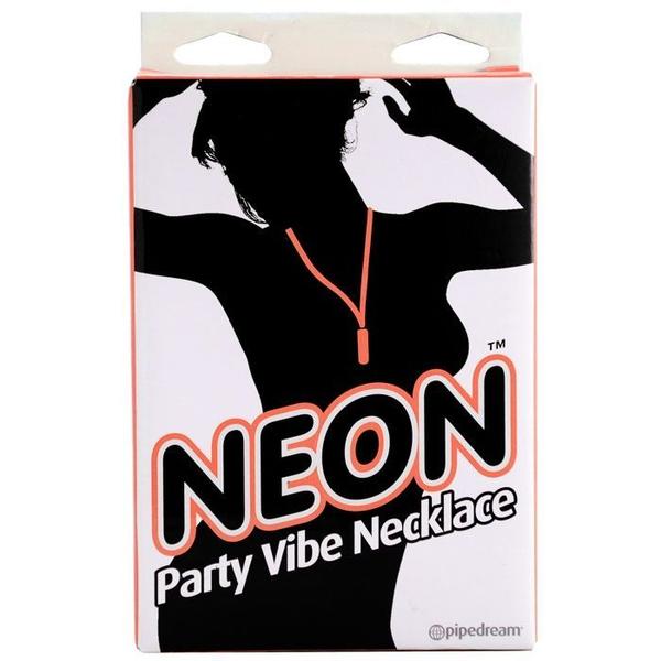 Imagem de Colar com Cápsula Vibratória Neon Party Vibe Necklace Laranja - Pipedream